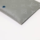 LOUIS VUITTON Monogram Satellite Alpha Pouch Silver M44178 LV Auth 66459SA-9