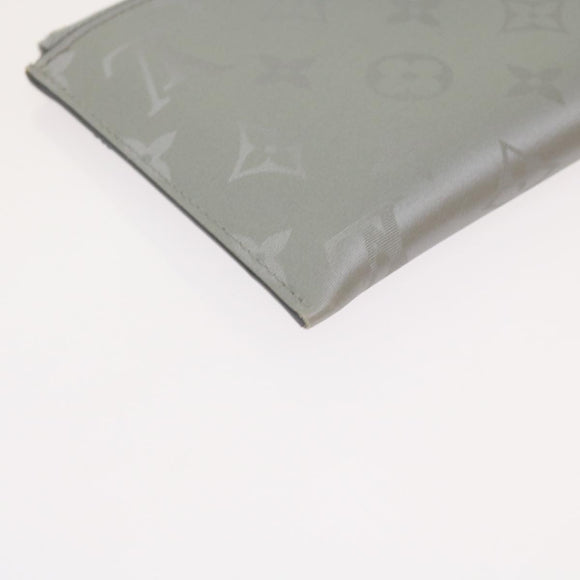 LOUIS VUITTON Monogram Satellite Alpha Pouch Silver M44178 LV Auth 66459SAM