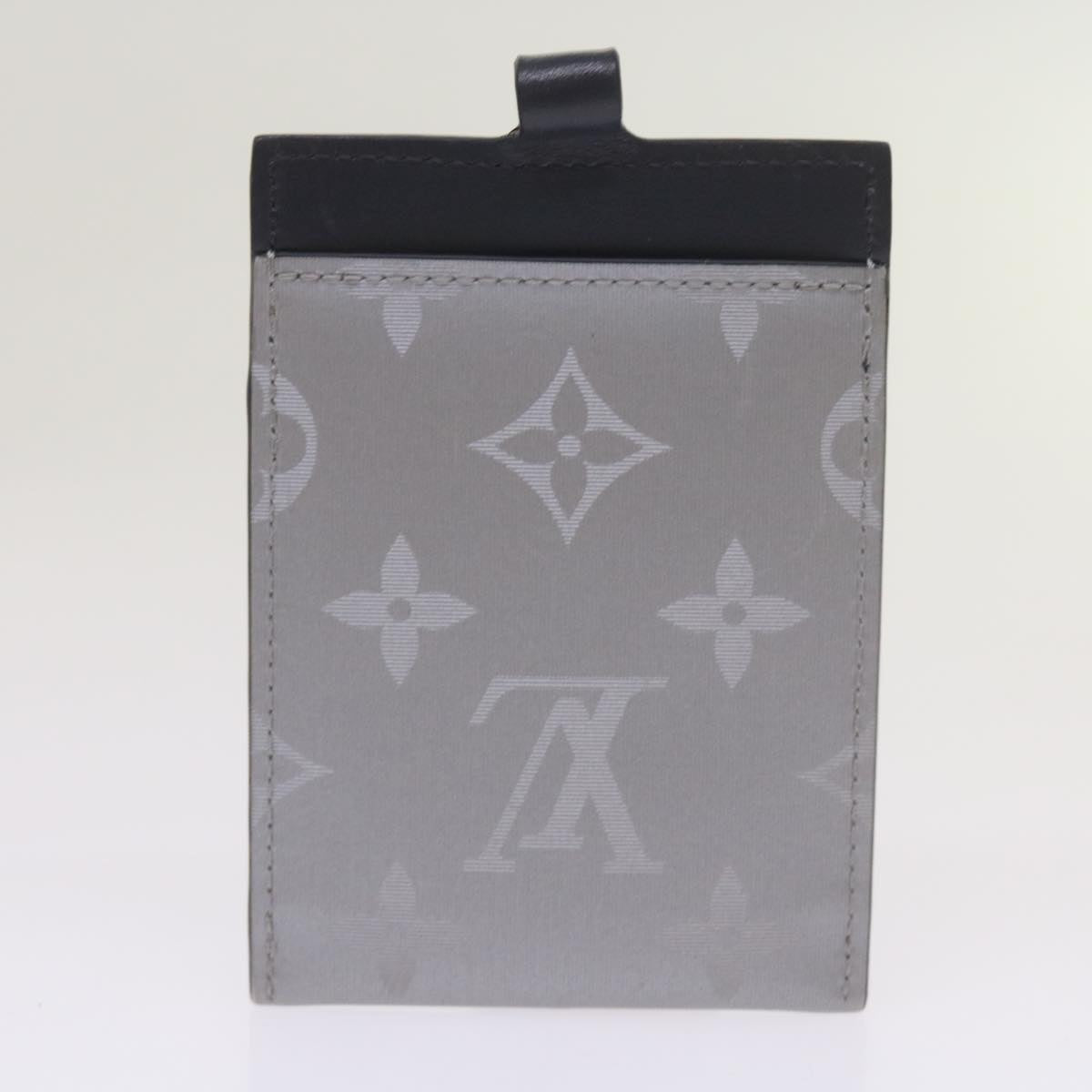 LOUIS VUITTON Monogram Satellite Alpha Pouch Silver M44178 LV Auth 66459SA