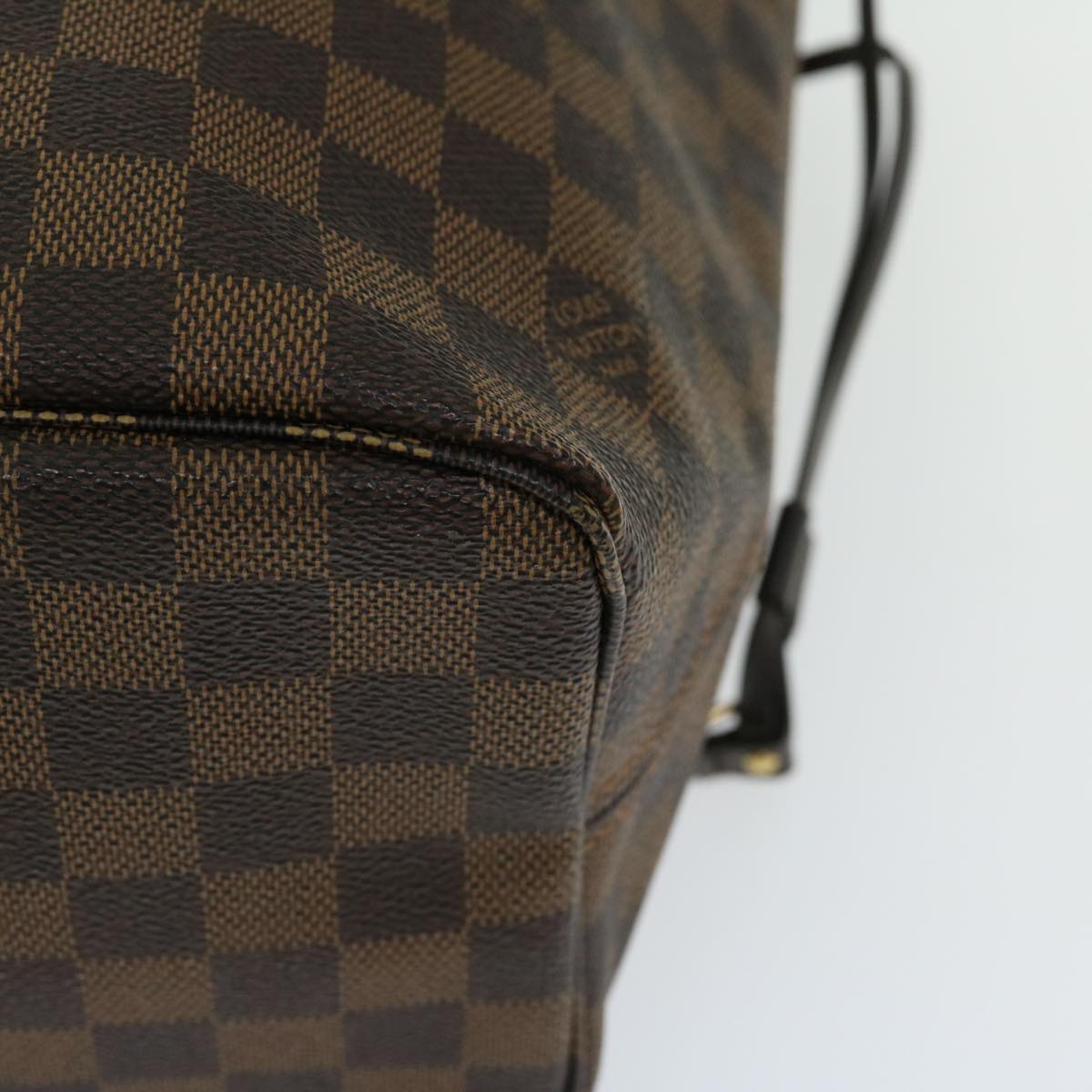 LOUIS VUITTON Damier Ebene Neverfull MM Tote Bag N51105 LV Auth 66484SA