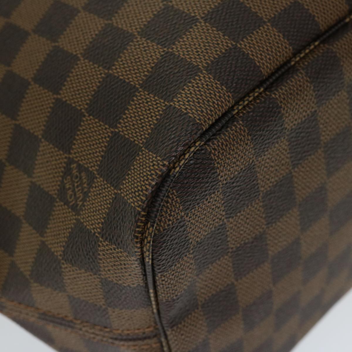 LOUIS VUITTON Damier Ebene Neverfull MM Tote Bag N51105 LV Auth 66484SA