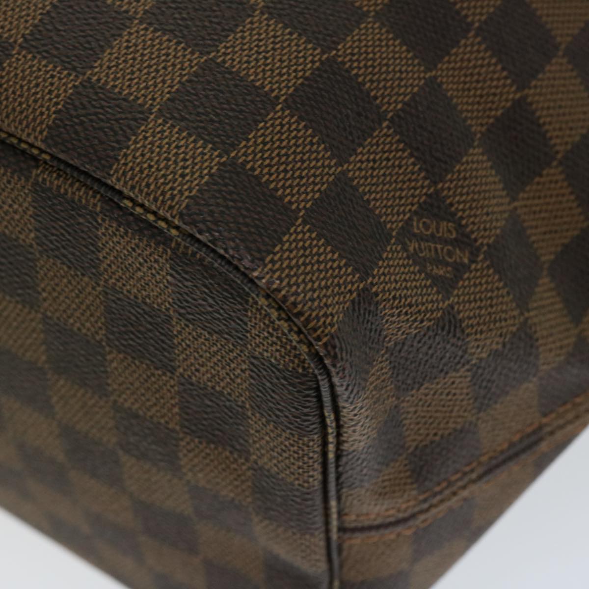 LOUIS VUITTON Damier Ebene Neverfull MM Tote Bag N51105 LV Auth 66484SA