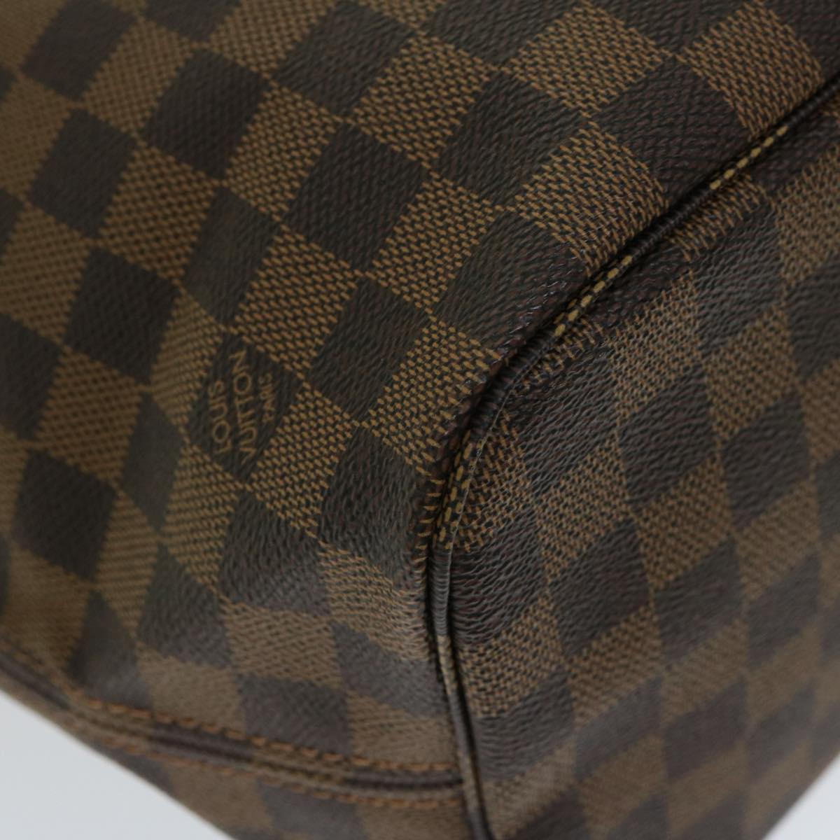 LOUIS VUITTON Damier Ebene Neverfull MM Tote Bag N51105 LV Auth 66484SA