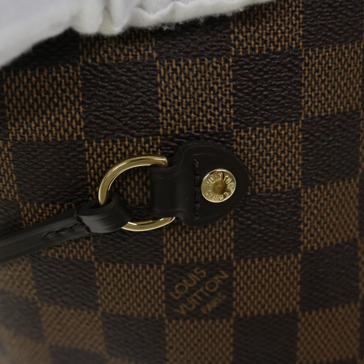 LOUIS VUITTON Damier Ebene Neverfull MM Tote Bag N51105 LV Auth 66484SA