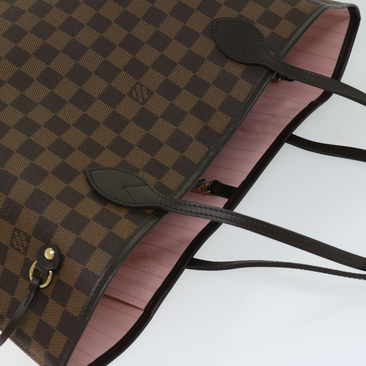 LOUIS VUITTON Damier Ebene Neverfull MM Tote Bag N51105 LV Auth 66484SA