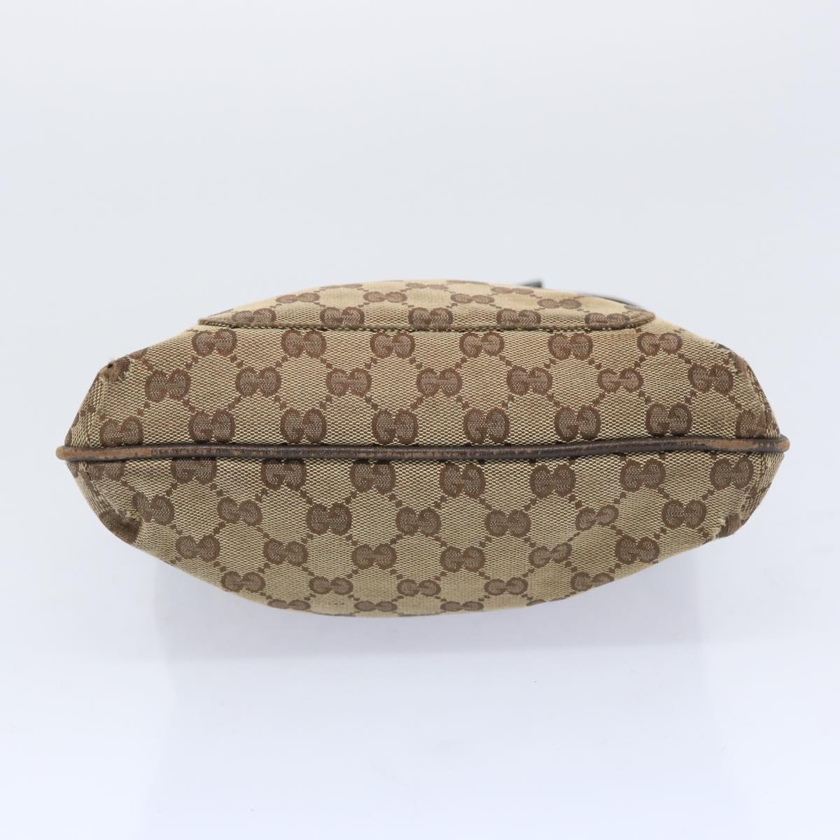 GUCCI GG Canvas Shoulder Bag Beige 122798 Auth 66497