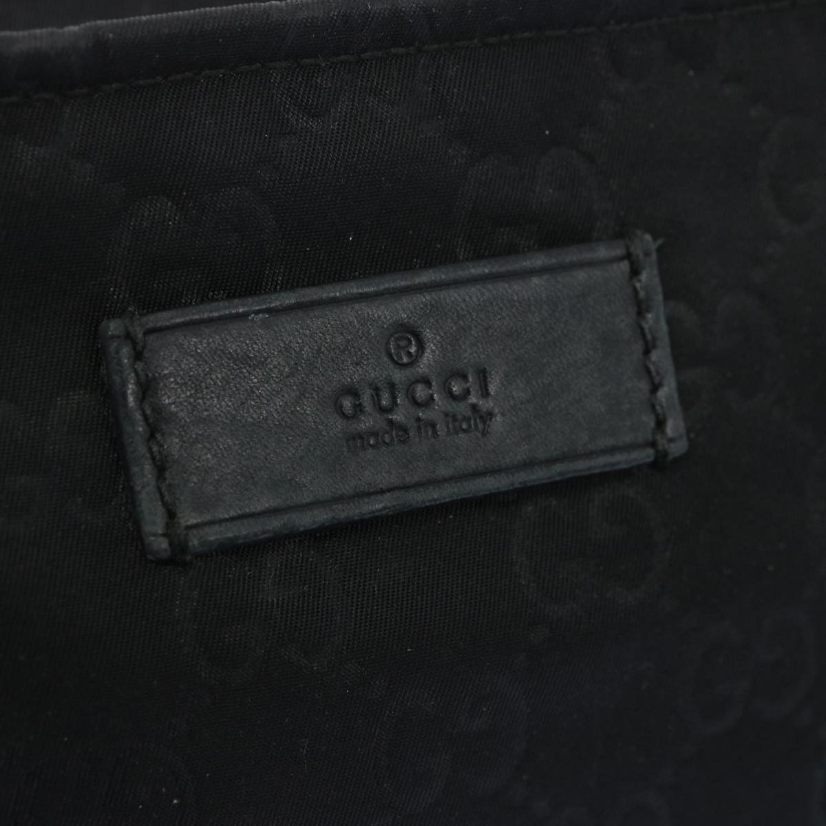 GUCCI GG Canvas Shoulder Bag Black 314529 Auth 66498