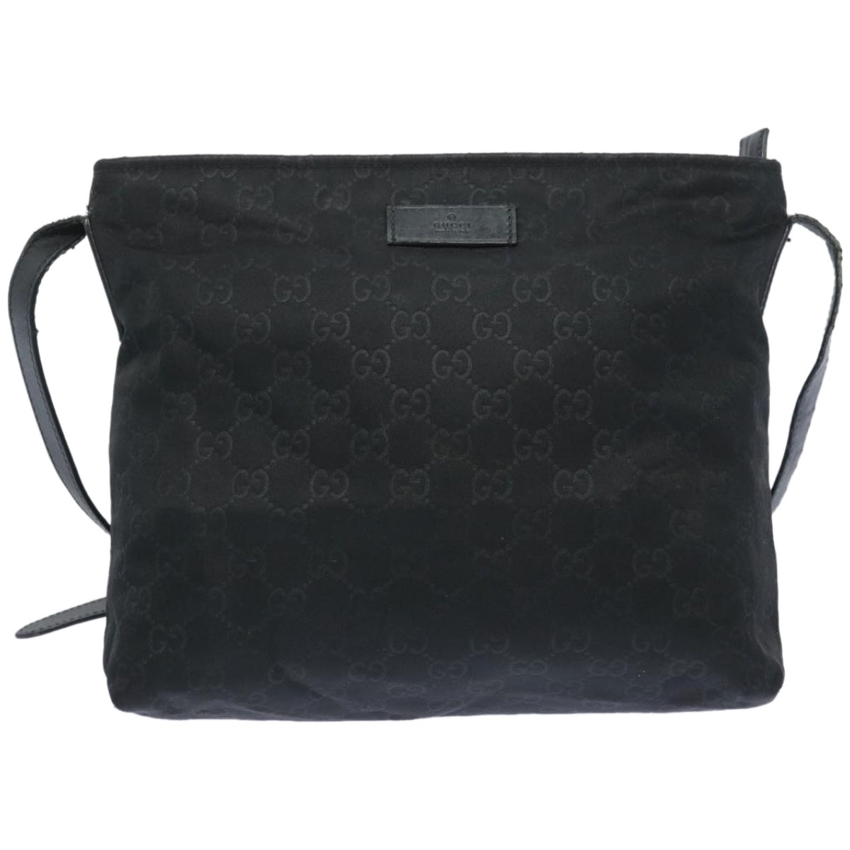 GUCCI GG Canvas Shoulder Bag Black 314529 Auth 66498 - 0