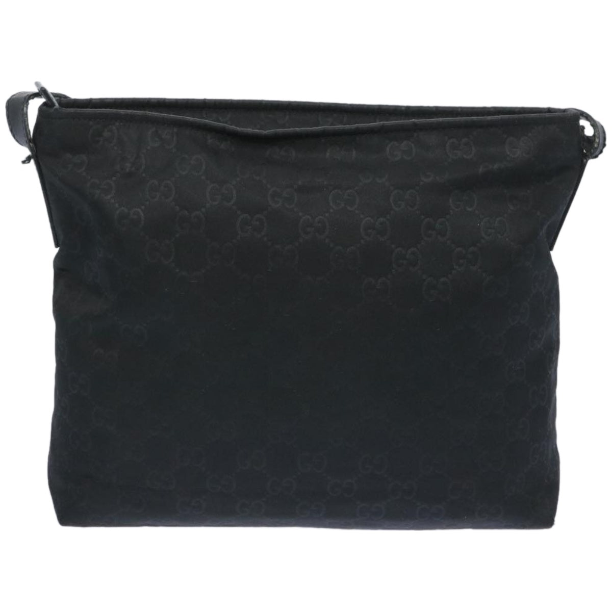 GUCCI GG Canvas Shoulder Bag Black 314529 Auth 66498