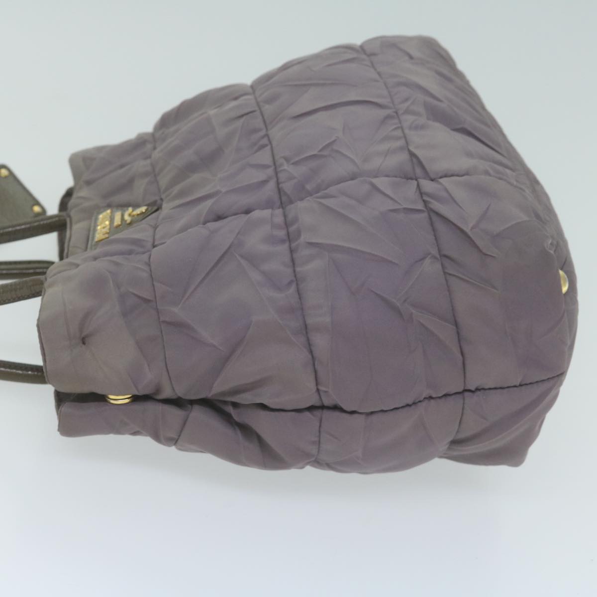 PRADA Hand Bag Nylon Purple Auth 66501
