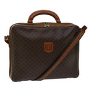 CELINE Macadam Canvas Hand Bag PVC 2way Brown Auth 66506-1