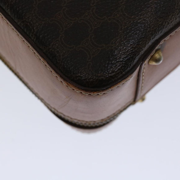 CELINE Macadam Canvas Handtasche PVC 2-Wege Braun Auth 66506