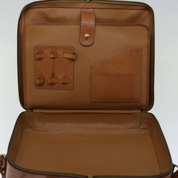 CELINE Macadam Canvas Hand Bag PVC 2way Brown Auth 66506