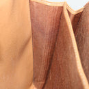 CELINE Macadam Canvas Hand Bag PVC 2way Brown Auth 66506-19