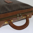 CELINE Macadam Canvas Hand Bag PVC 2way Brown Auth 66506-4
