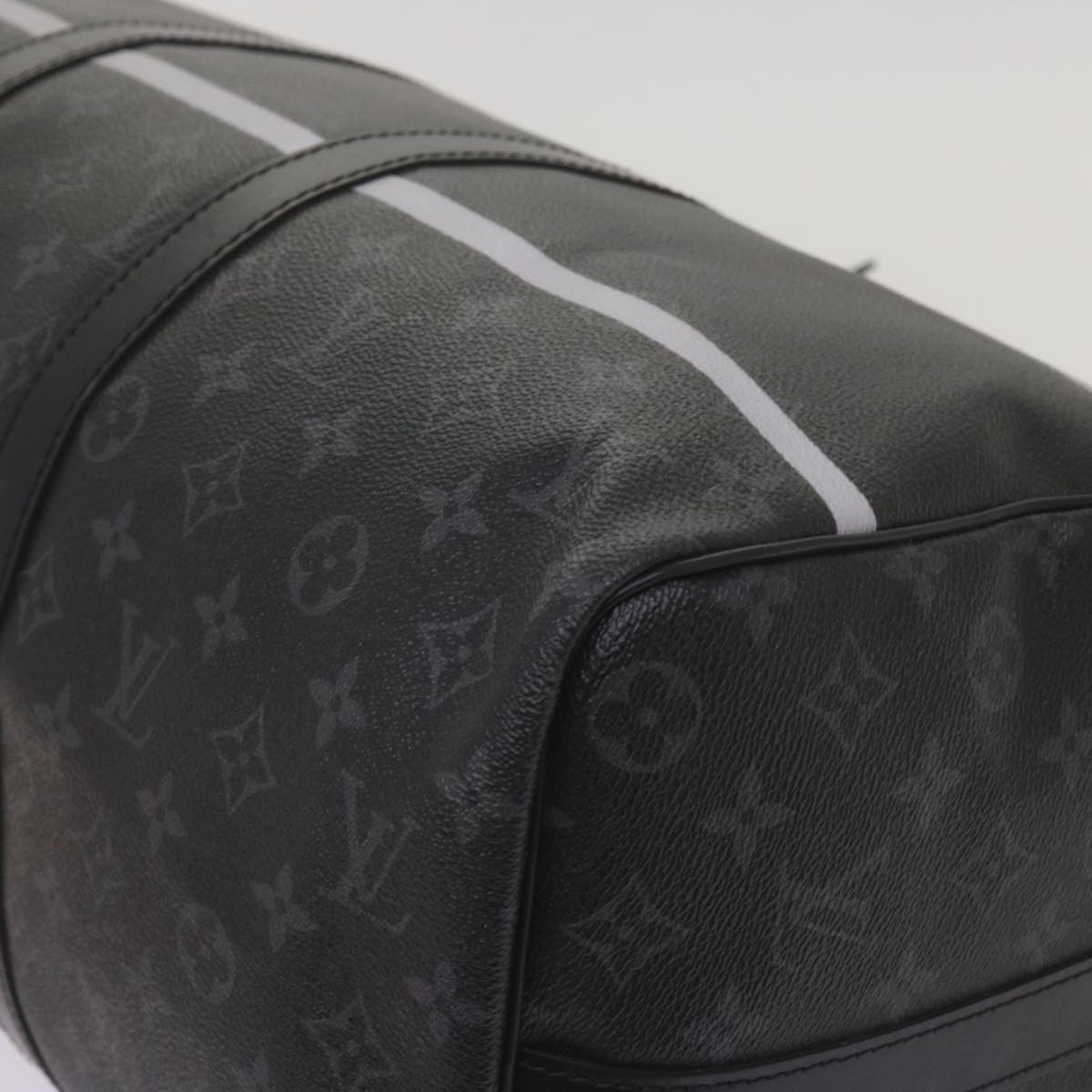 LOUIS VUITTON Eclipse Fragment Keepall Bandouliere 45 Bag M43278 LV Auth 66508S