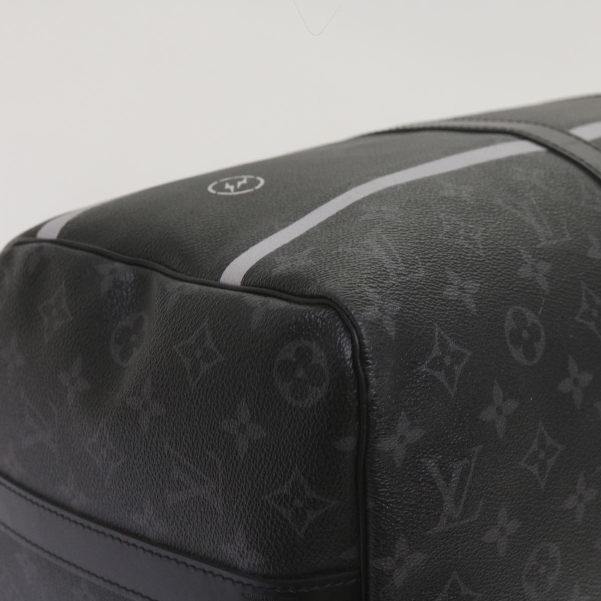 LOUIS VUITTON Eclipse Fragment Keepall Bandouliere 45 Bag M43278 LV Auth 66508S