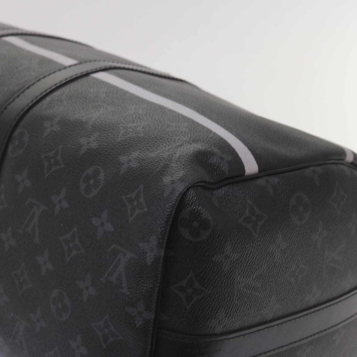 LOUIS VUITTON Eclipse Fragment Keepall Bandouliere 45 Bag M43278 LV Auth 66508S