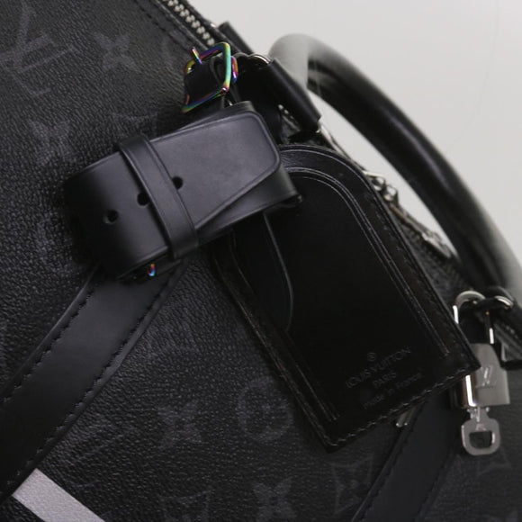 LOUIS VUITTON Eclipse Fragment Keepall Bandouliere 45 Bag M43278 LV Auth 66508S
