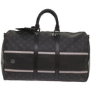 LOUIS VUITTON Eclipse Fragment Keepall Bandouliere 45 Bag M43278 LV Auth 66508S-13