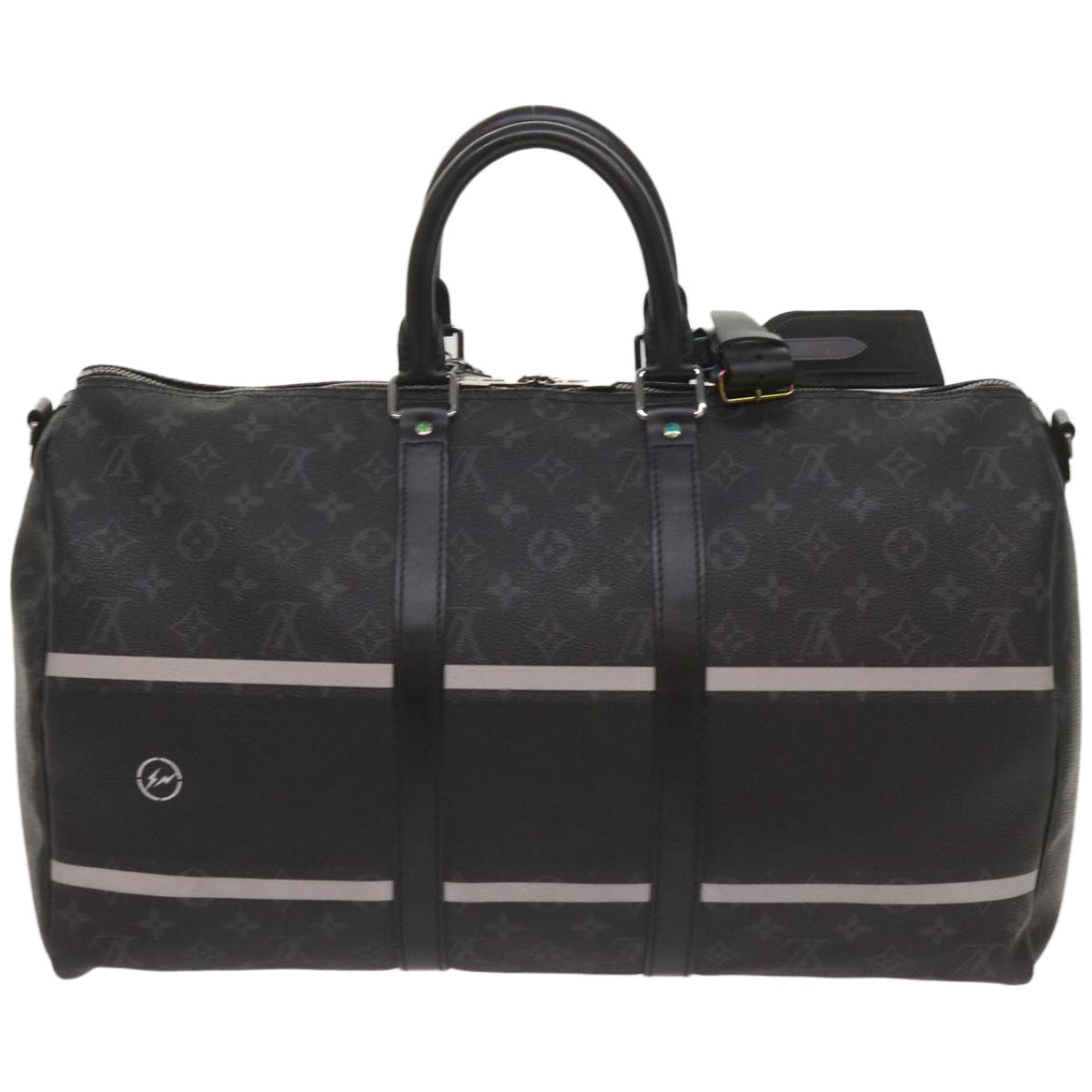 LOUIS VUITTON Eclipse Fragment Keepall Bandouliere 45 Bag M43278 LV Auth 66508S - 0