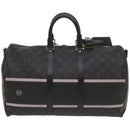 LOUIS VUITTON Eclipse Fragment Keepall Bandouliere 45 Bag M43278 LV Auth 66508S-2