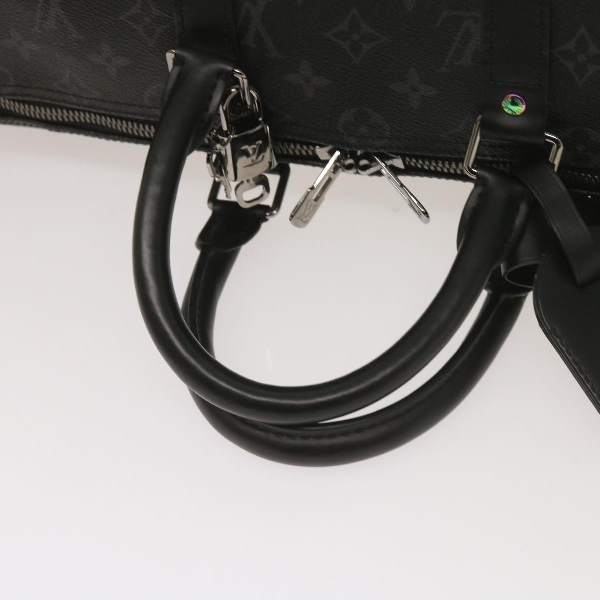 LOUIS VUITTON Eclipse Fragment Keepall Bandouliere 45 Bag M43278 LV Auth 66508S