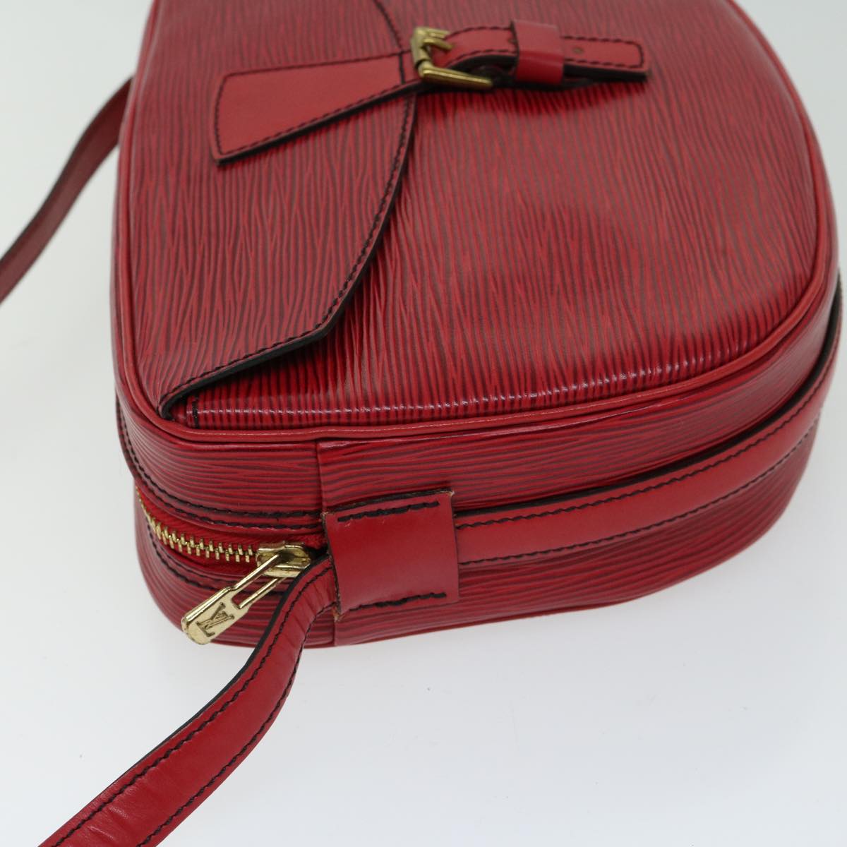 LOUIS VUITTON Epi Jeune Fille MM Shoulder Bag Red M52157 LV Auth 66522