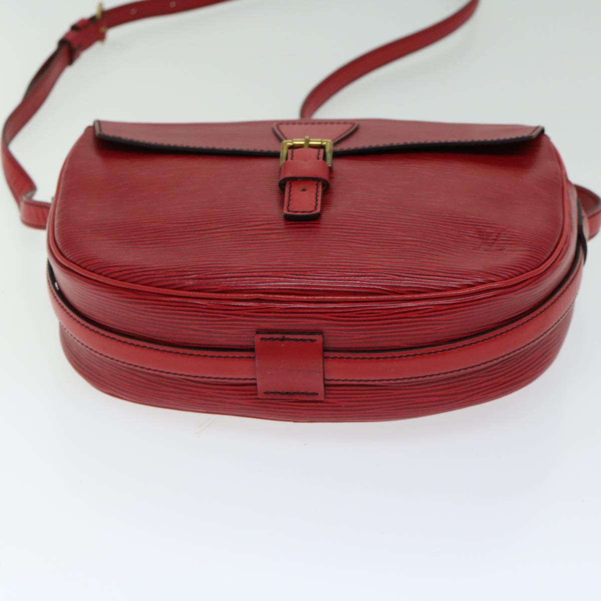 LOUIS VUITTON Epi Jeune Fille MM Shoulder Bag Red M52157 LV Auth 66522