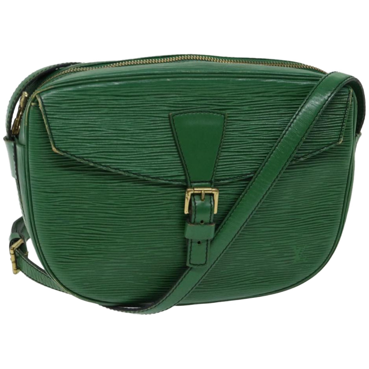 LOUIS VUITTON Epi Jeune Fille MM Shoulder Bag Green M52154 LV Auth 66524