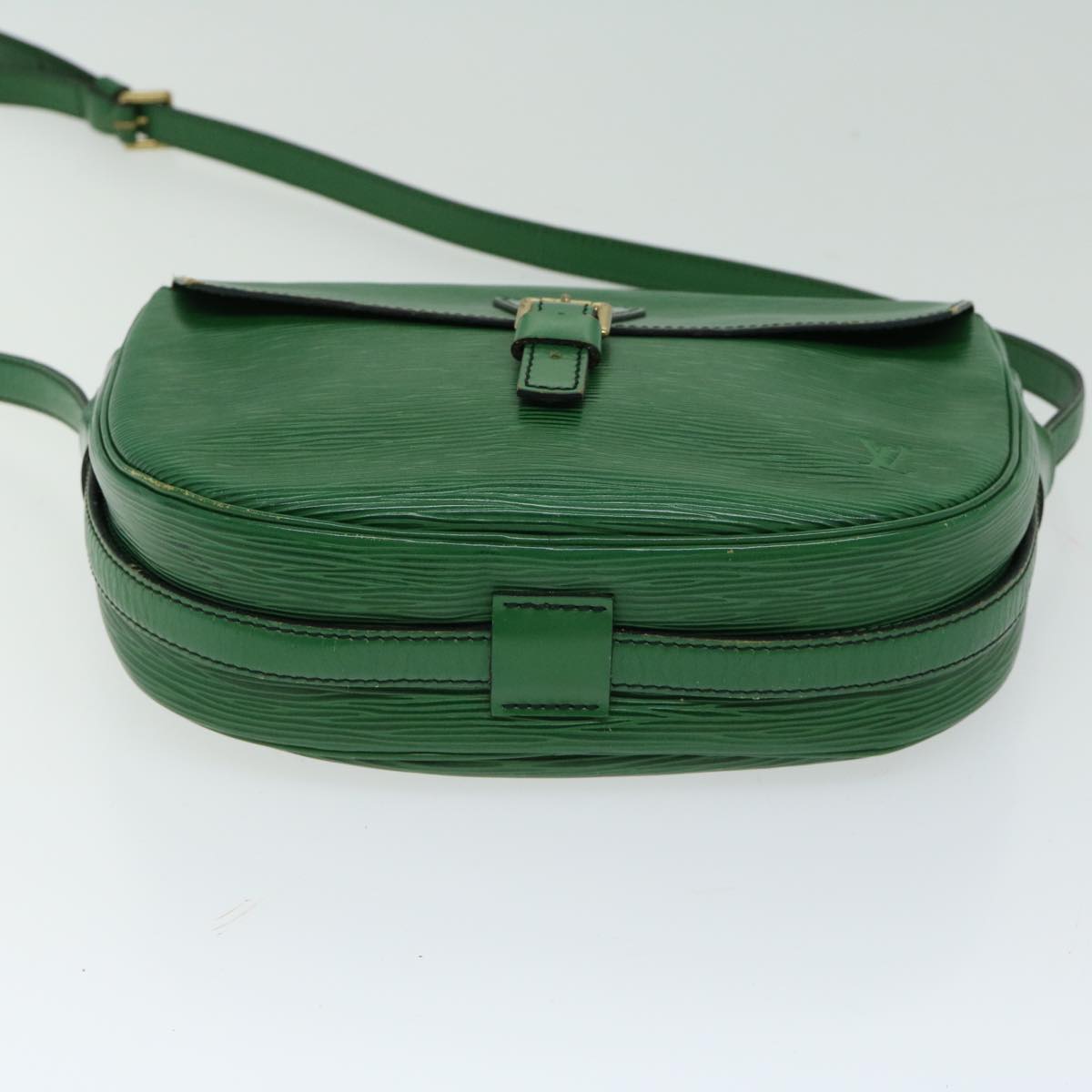 LOUIS VUITTON Epi Jeune Fille MM Shoulder Bag Green M52154 LV Auth 66524