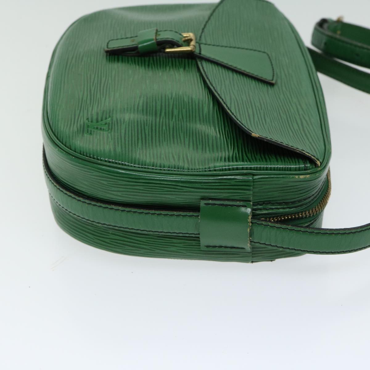 LOUIS VUITTON Epi Jeune Fille MM Shoulder Bag Green M52154 LV Auth 66524