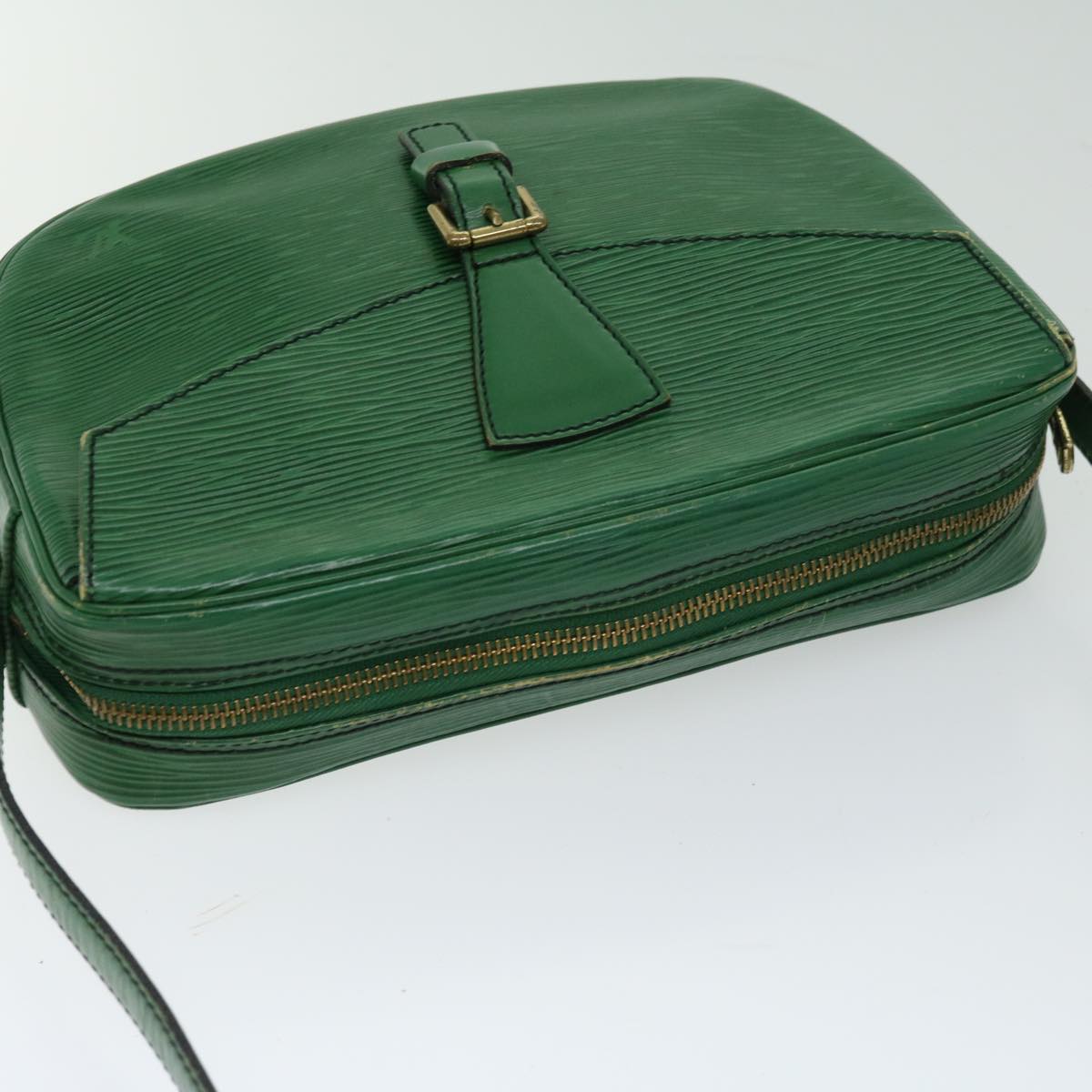 LOUIS VUITTON Epi Jeune Fille MM Shoulder Bag Green M52154 LV Auth 66524