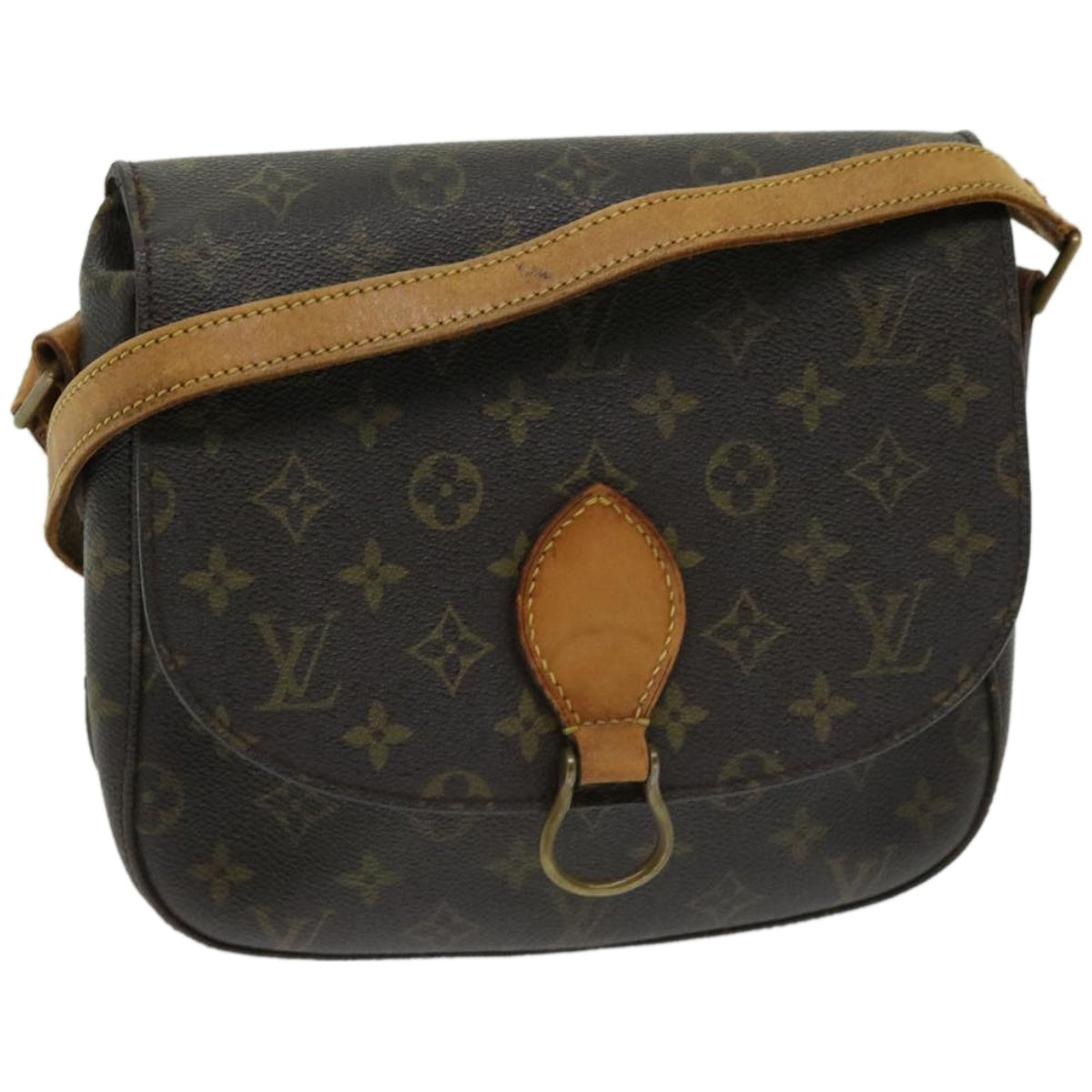 LOUIS VUITTON Monogram Saint Cloud GM Shoulder Bag Vintage M51242 LV Auth 66527