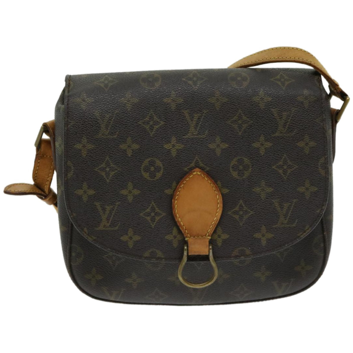 LOUIS VUITTON Monogram Saint Cloud GM Shoulder Bag Vintage M51242 LV Auth 66527