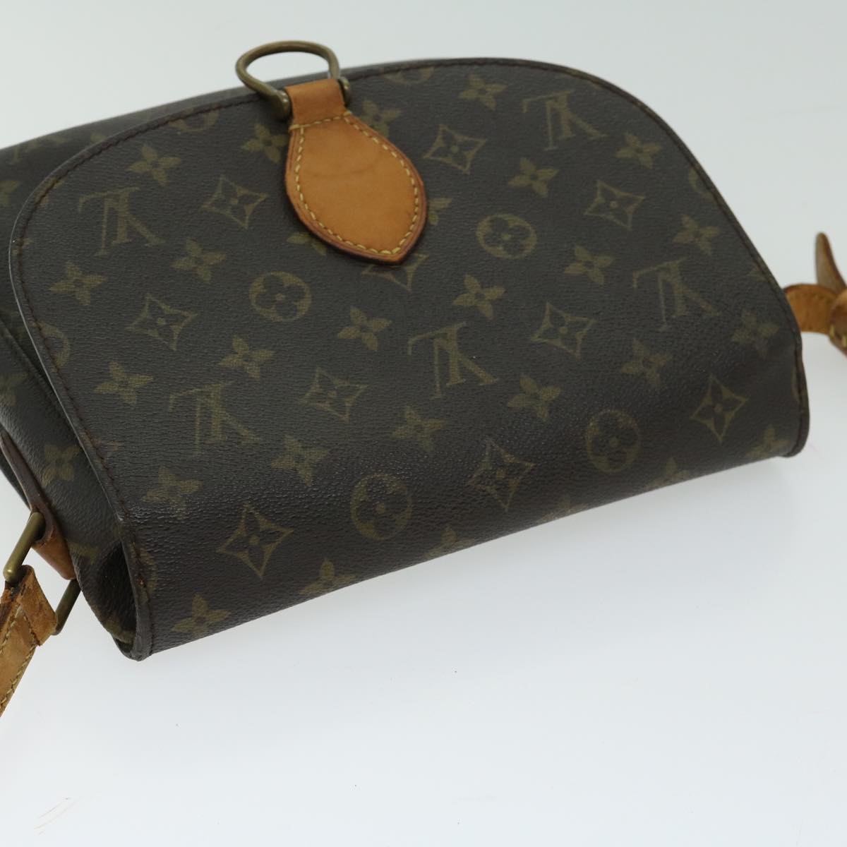 LOUIS VUITTON Monogram Saint Cloud GM Shoulder Bag Vintage M51242 LV Auth 66527