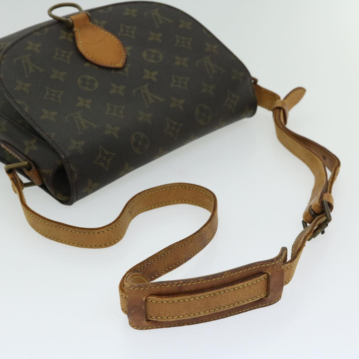 LOUIS VUITTON Monogram Saint Cloud GM Shoulder Bag Vintage M51242 LV Auth 66527