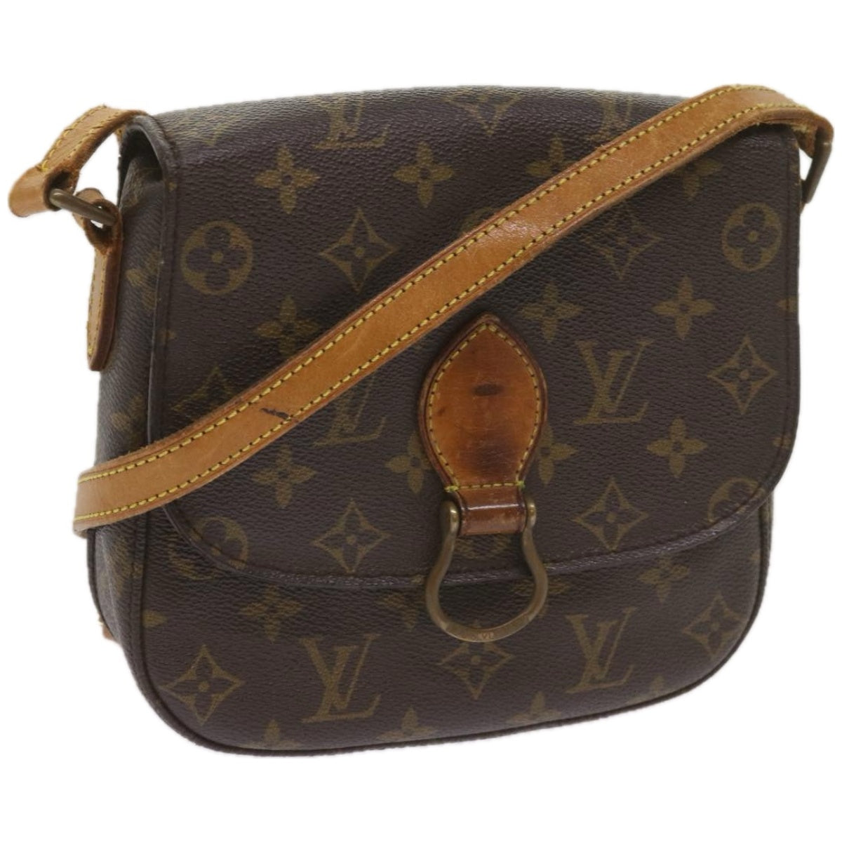 LOUIS VUITTON Monogram Saint Cloud MM Shoulder Bag M51243 LV Auth 66528