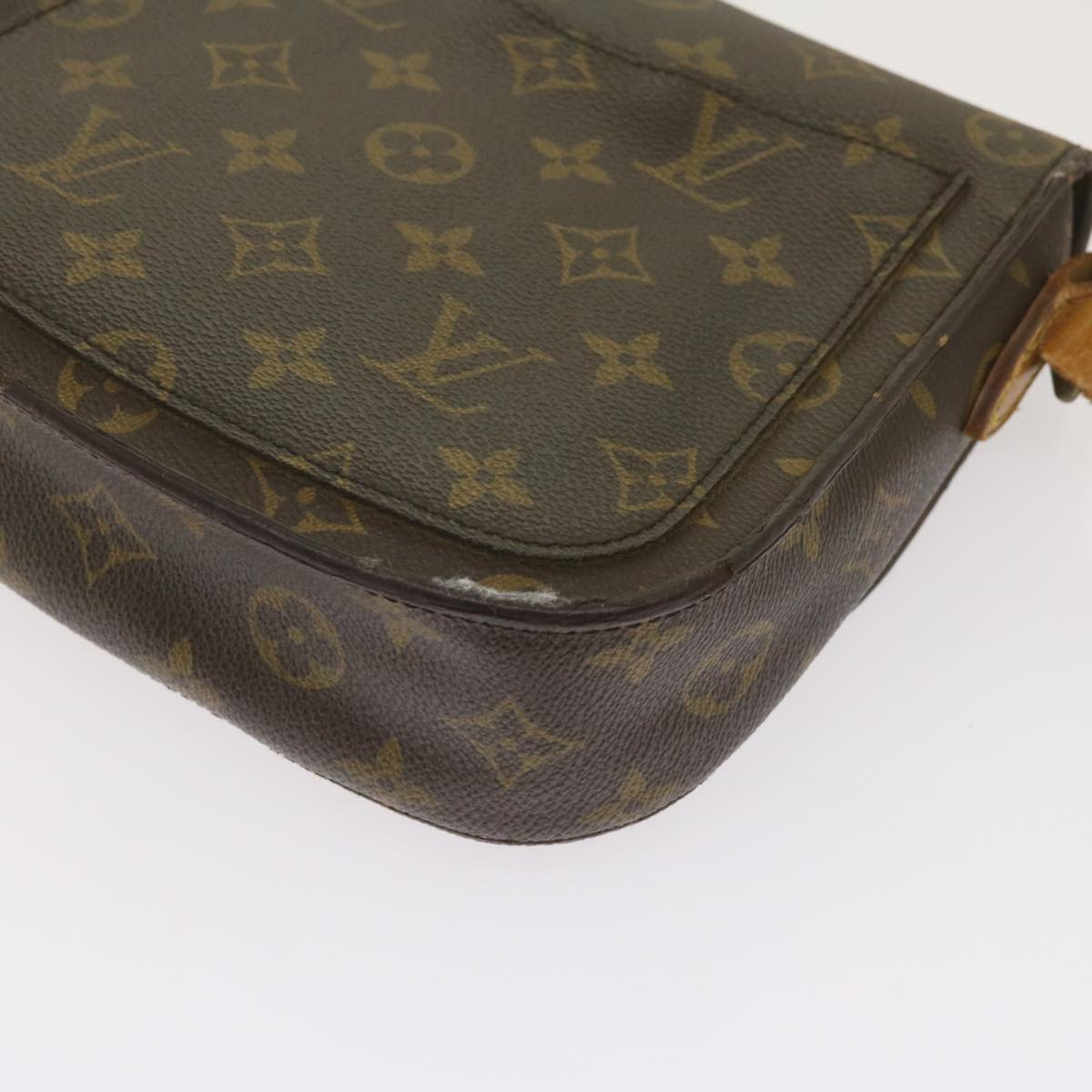 LOUIS VUITTON Monogram Saint Cloud MM Shoulder Bag M51243 LV Auth 66528