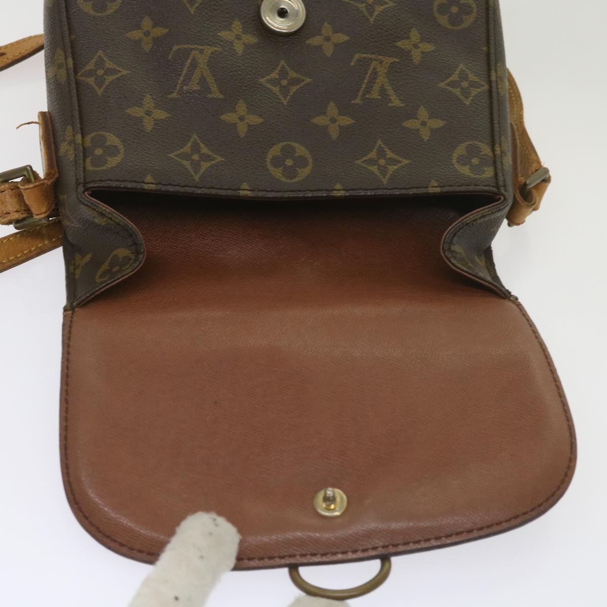 LOUIS VUITTON Monogram Saint Cloud MM Shoulder Bag M51243 LV Auth 66528