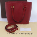 LOUIS VUITTON Epi Vavin PM Tote Bag SPO 2way Red LV Auth 66533SAV-12