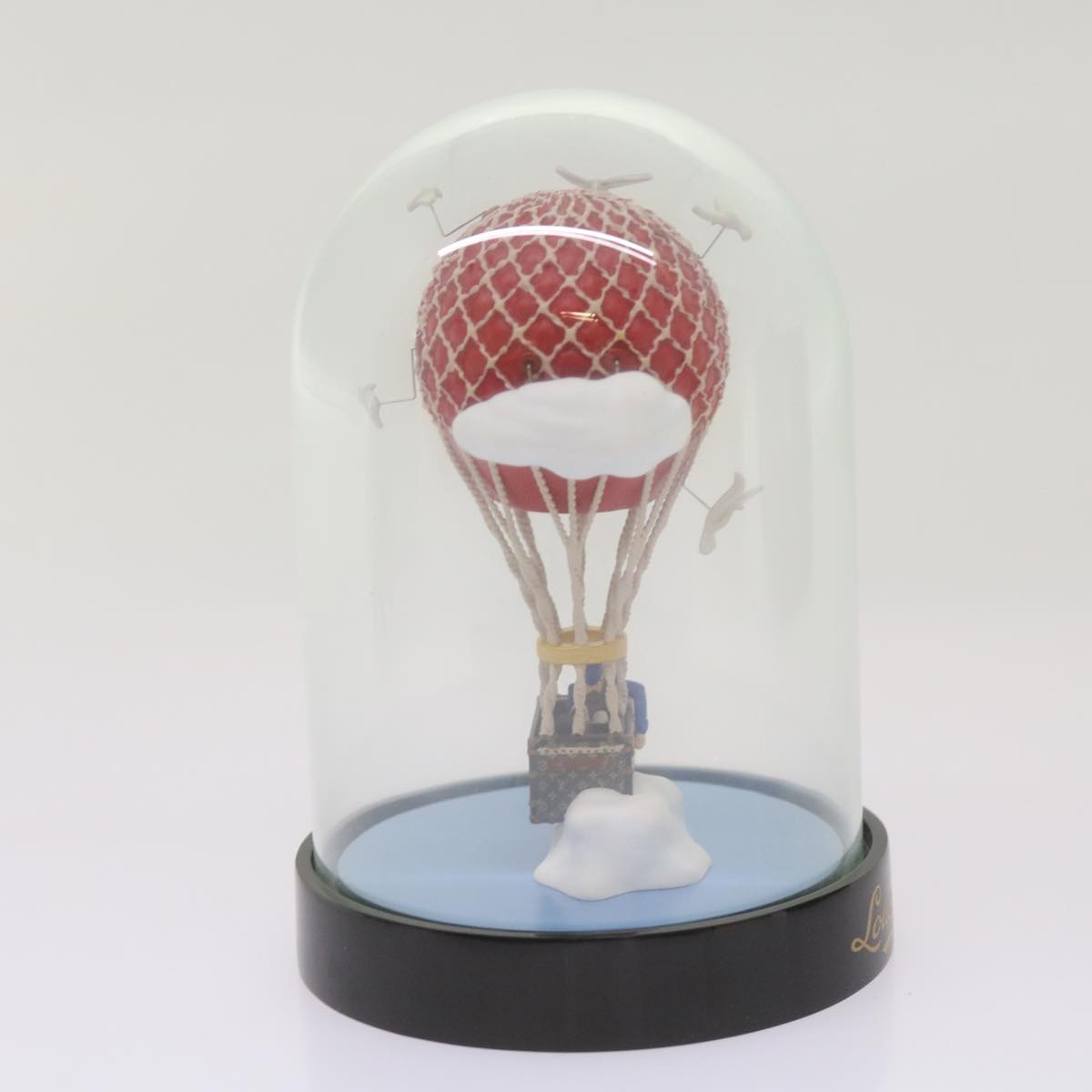 LOUIS VUITTON Snow Globe balloon VIP Only Clear Red LV Auth 66537