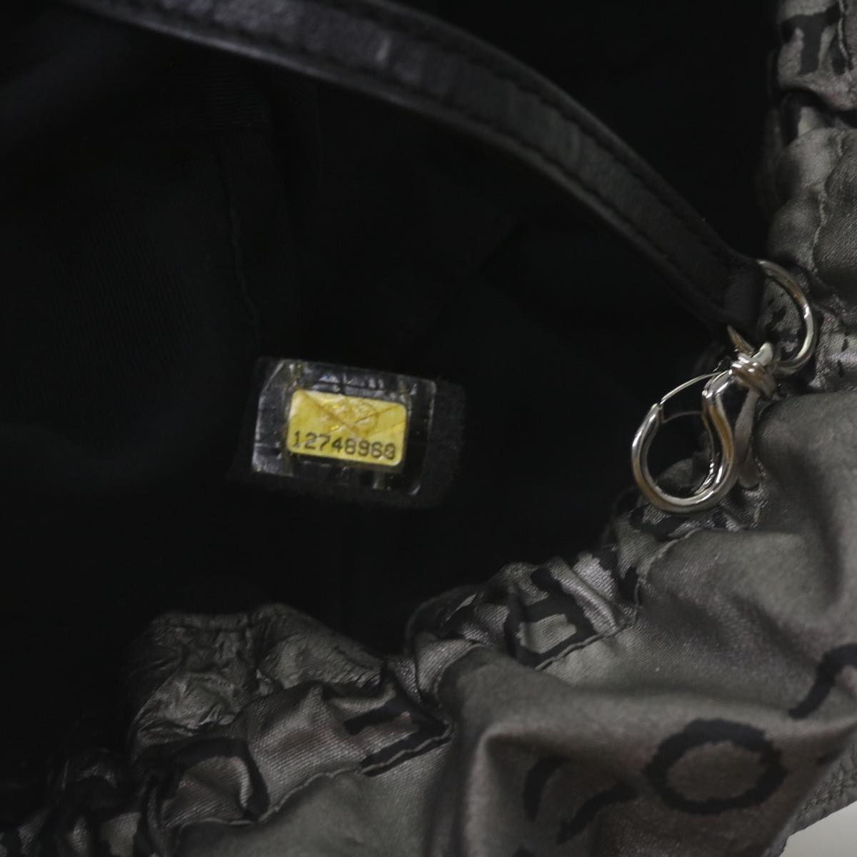 CHANEL Unlimited Tote Bag Nylon Silver CC Auth 66608