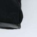 GUCCI Bamboo Hand Bag Nylon 2way Black 001 1095 1878 Auth 66621-13