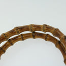 GUCCI Bamboo Hand Bag Nylon 2way Black 001 1095 1878 Auth 66621-9