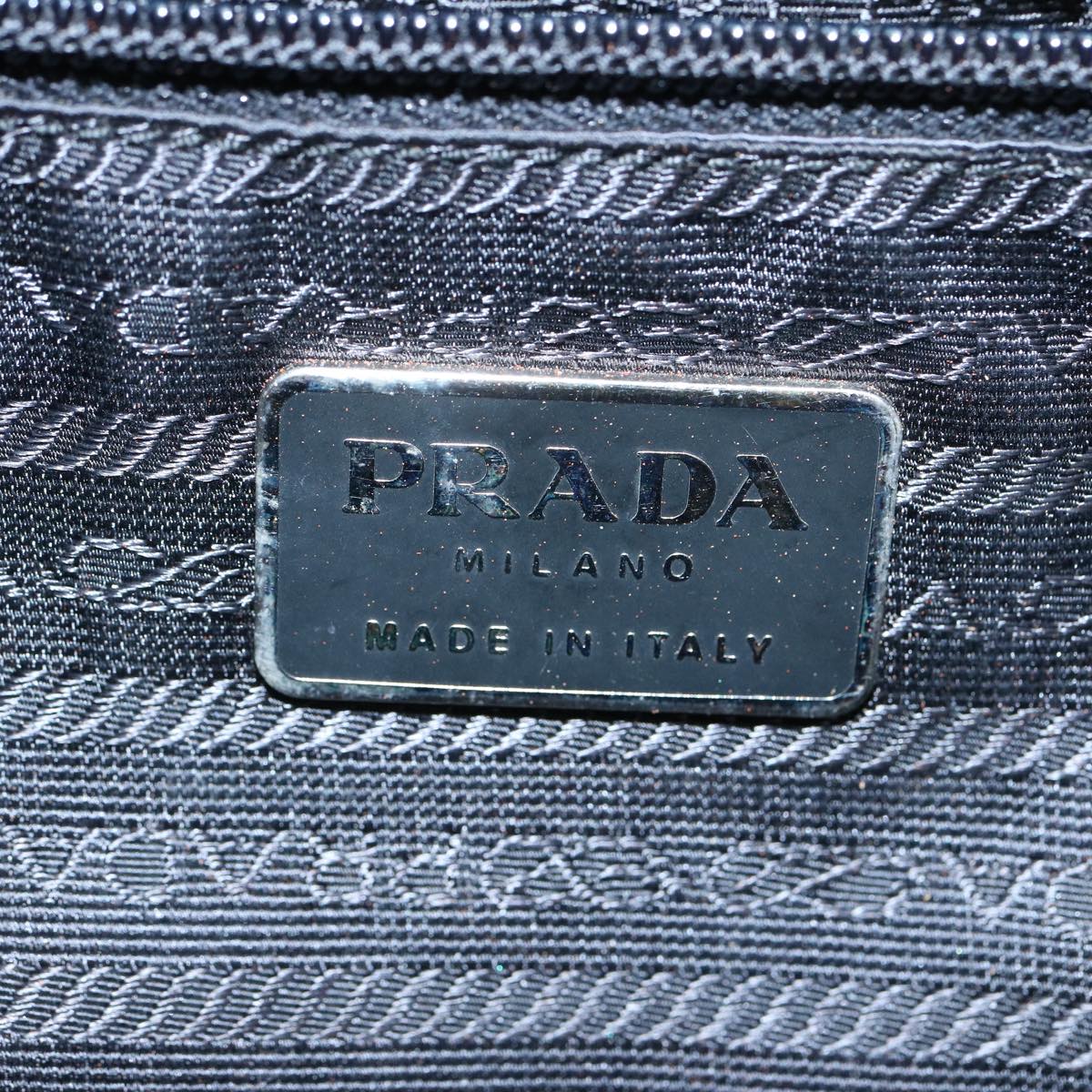 PRADA Tote Bag Nylon Brown Auth 66623