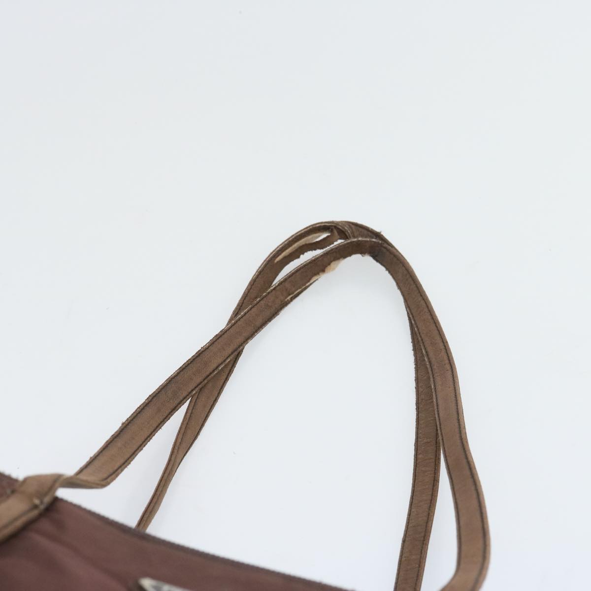 PRADA Tote Bag Nylon Brown Auth 66623