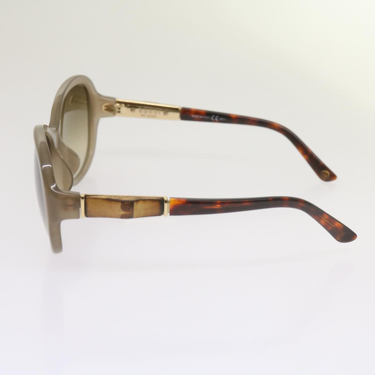 GUCCI Bamboo Sunglasses plastic Brown Auth 66637