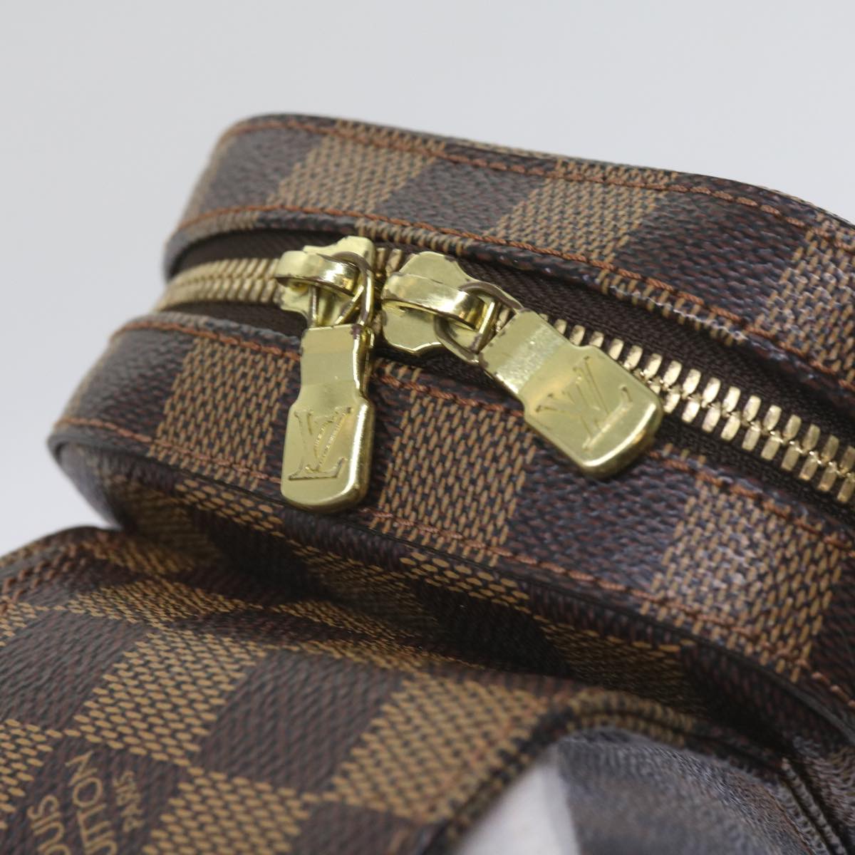 LOUIS VUITTON Damier Ebene Geronimos Shoulder Bag N51994 LV Auth 66694