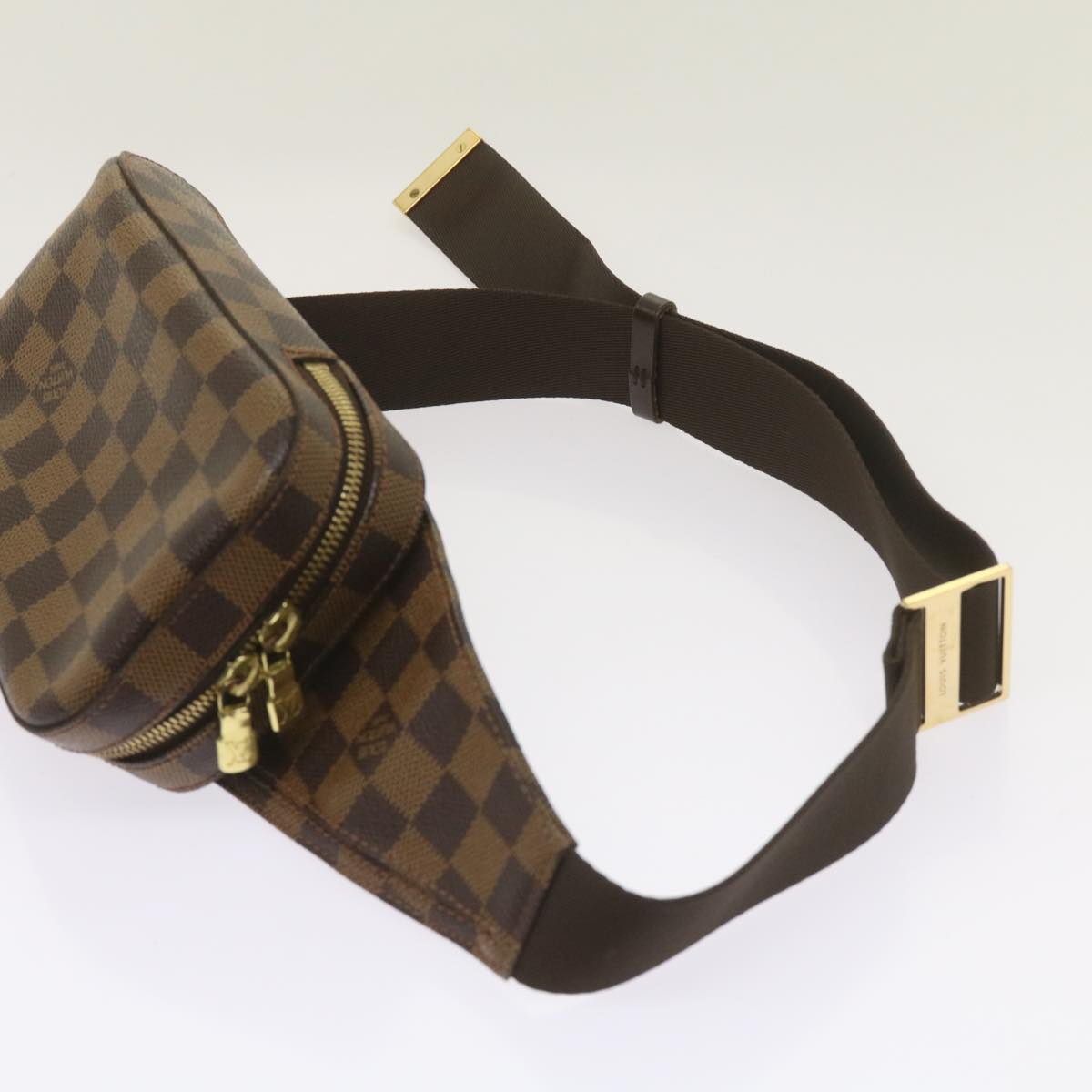 LOUIS VUITTON Damier Ebene Geronimos Shoulder Bag N51994 LV Auth 66694